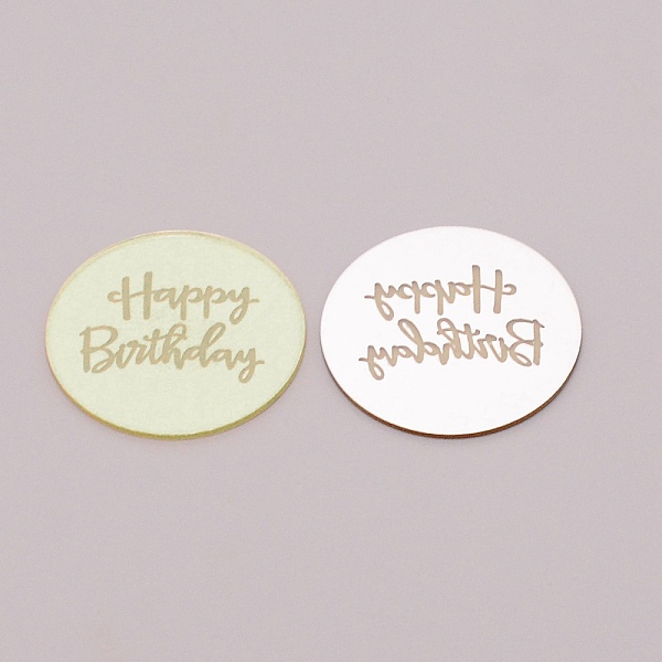 誕生日のテーマアクリルミラータグ