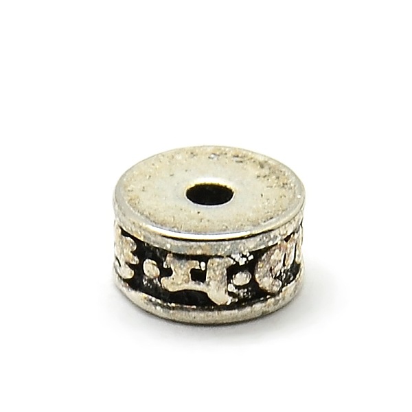 

PandaHall Tibetan Style Alloy Flat Round Spacer Beads, Antique Silver, 10x5mm, Hole: 2mm Alloy Flat Round