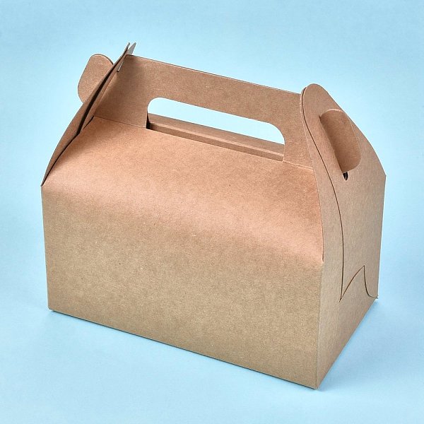 PandaHall Foldable Kraft Paper Box, Gift Packing Box, Bakery Cake Cupcake Box Container, Rectangle, BurlyWood, Unfold: 43.3x28.5x0.03cm...