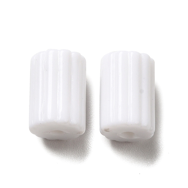 

PandaHall Opaque Acrylic Beads, Column, White, 11x8mm, Hole: 1.8mm, about 970pcs/500g Acrylic Column White