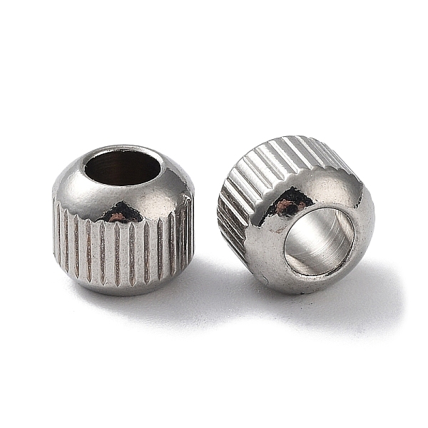 

PandaHall 303 Stainless Steel Beads, Rondelle, Stainless Steel Color, 8x7mm, Hole: 4.2mm 303 Stainless Steel Rondelle