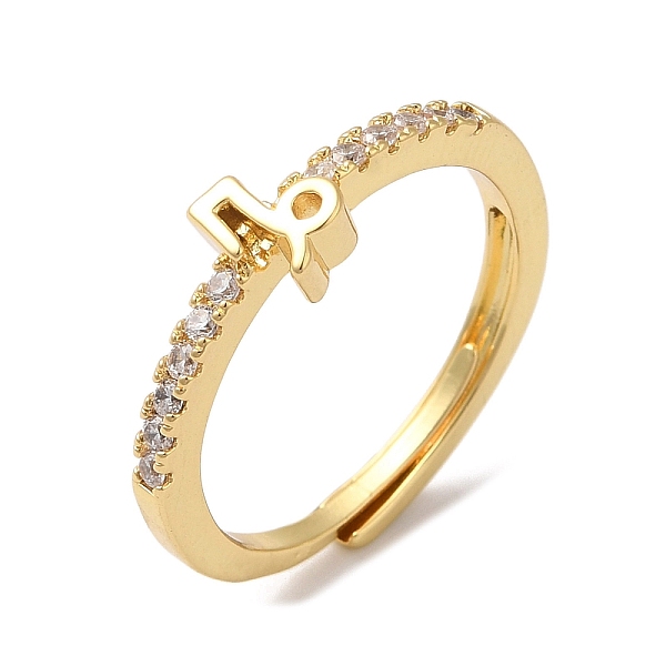 

PandaHall Rack Plating Brass Clear Cubic Zirconia Constellation Adjustable Rings for Women, Cadmium Free & Lead Free, Long-Lasting Plated...