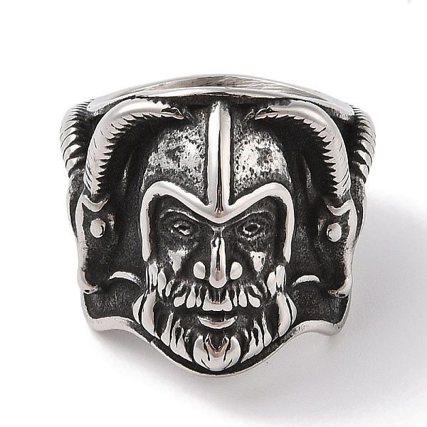 304 Stainless Steel Viking Warrior Ring For Men