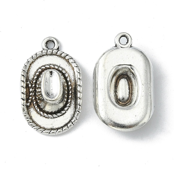 

PandaHall Tibetan Style Alloy Hat Pendants, Cadmium Free & Nickel Free & Lead Free, Antique Silver, 22x13x5mm, Hole: 2mm Alloy Hat