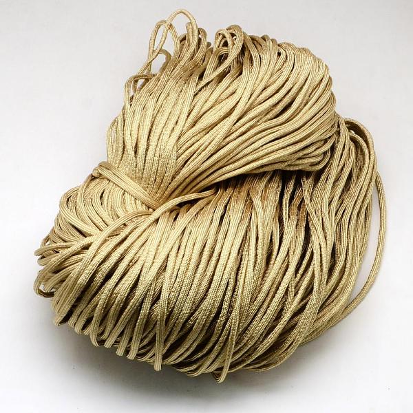 

PandaHall 7 Inner Cores Polyester & Spandex Cord Ropes, Solid Color, for Rope Bracelets Making, BurlyWood, 4~5mm, about 109.36 yards..., Orange