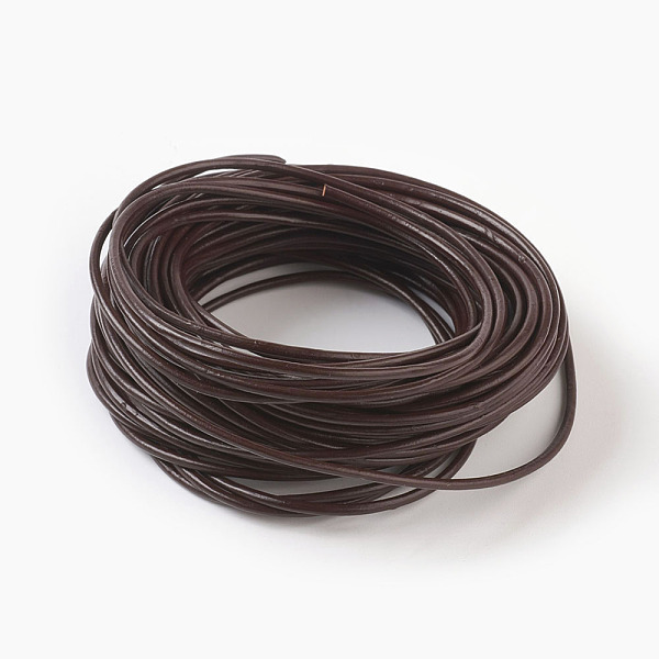 

PandaHall Cowhide Leather Cord, Leather Jewelry Cord, Jewelry DIY Making Material, Dyed, Round, Coconut Brown, 2mm, about 10.93 yards...
