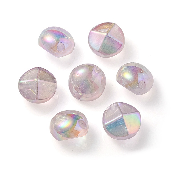 

PandaHall UV Plating Luminous Transparent Acrylic Beads, Glow in The Dark, Round, Lavender, 21x21.5x15mm, Hole: 4mm Acrylic Round Purple