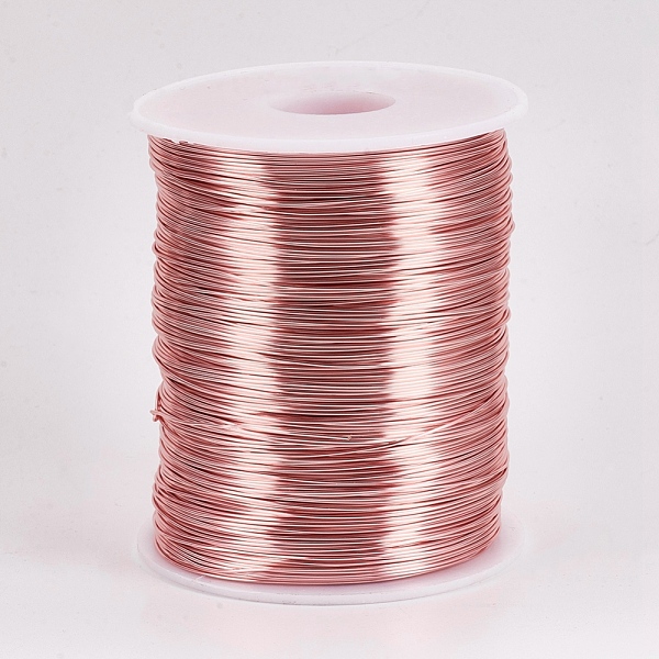 

PandaHall Round Copper Wire for Jewelry Making, Long-Lasting Plated, Rose Gold, 21 Gauge, 0.7mm, about 1049.87 Feet/roll(320m/roll)...