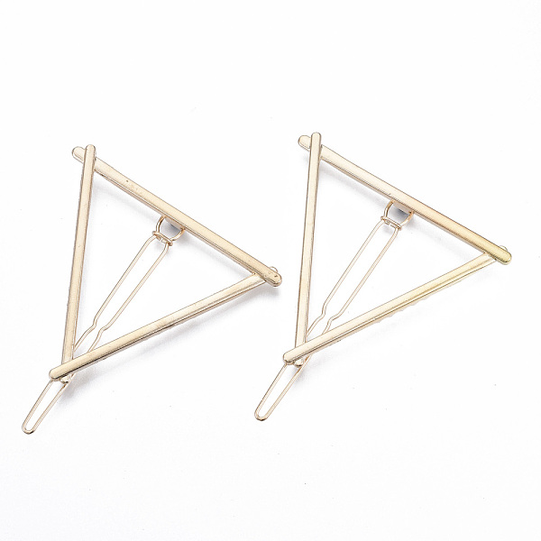 

PandaHall Alloy Hollow Geometric Hair Pin, Ponytail Holder Statement, Hair Accessories for Women, Cadmium Free & Lead Free, Triangle, Golden...