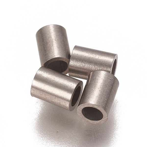 

PandaHall 304 Stainless Steel Tube Beads, Stainless Steel Color, 4x3mm, Hole: 2mm 304 Stainless Steel Tube
