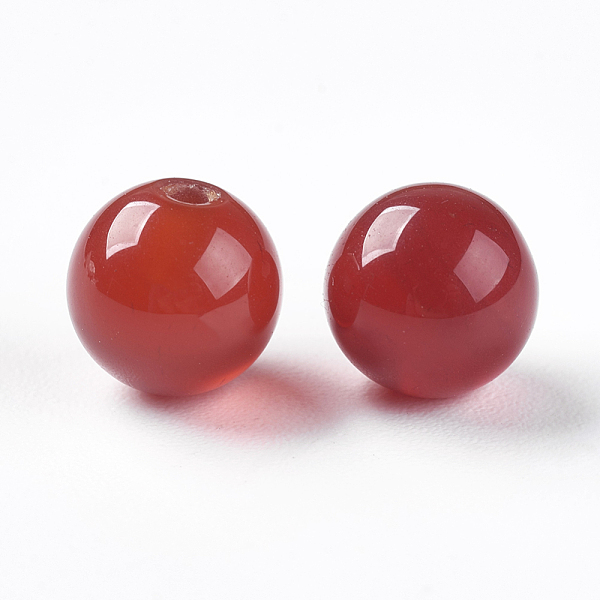 

PandaHall Natural Carnelian Beads, Half Drilled, Dyed & Heated, Round, 6mm, Hole: 1mm Carnelian Round