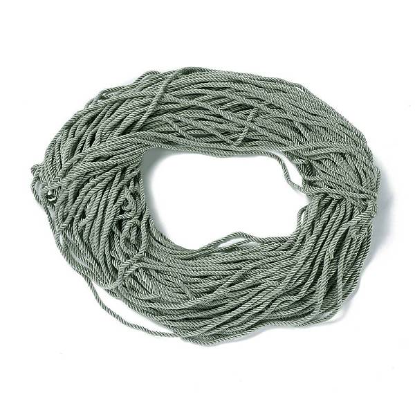 

PandaHall Polyester Cord, Twisted Cord, Dark Sea Green, 5mm, about 97~100m/bundle Polyester