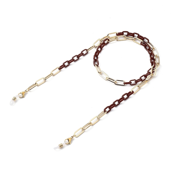 

PandaHall Eyeglasses Chains, Neck Strap for Eyeglasses, with Cellulose Acetate(Resin) & Iron Paperclip Chains, 304 Stainless Steel Lobster...