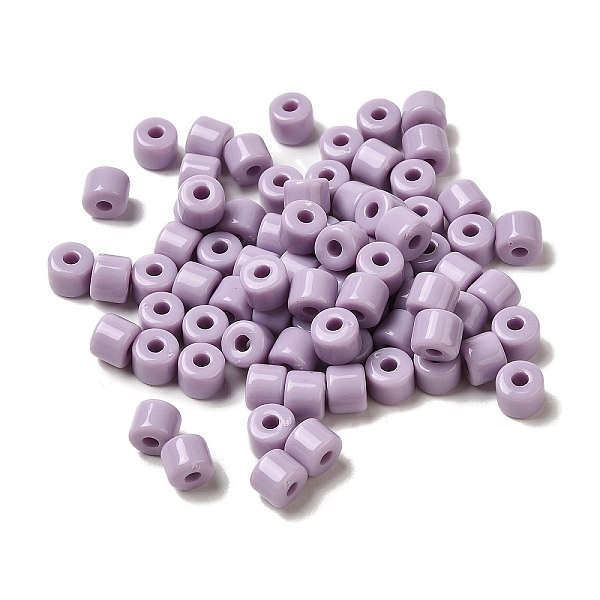 

PandaHall Opaque Acrylic Beads, Column, Lilac, 6.5x5mm, Hole: 2.2mm Acrylic Column Purple