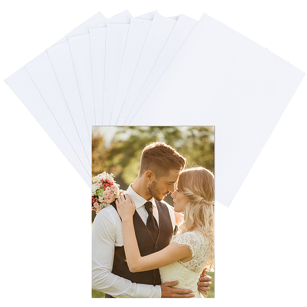 

PandaHall CRASPIRE 10PCS Sublimation Aluminum Photo Panel Blank Metal Aluminum Sign Sublimation Board Blank Aluminum Plate for DIY..., White