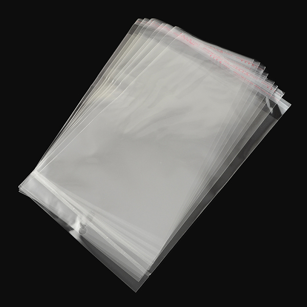 

PandaHall Rectangle OPP Cellophane Bags, Clear, 215x120mm, Unilateral Thickness: 0.035mm, Inner Measure: 16.5x12cm OPP Cellophane Clear