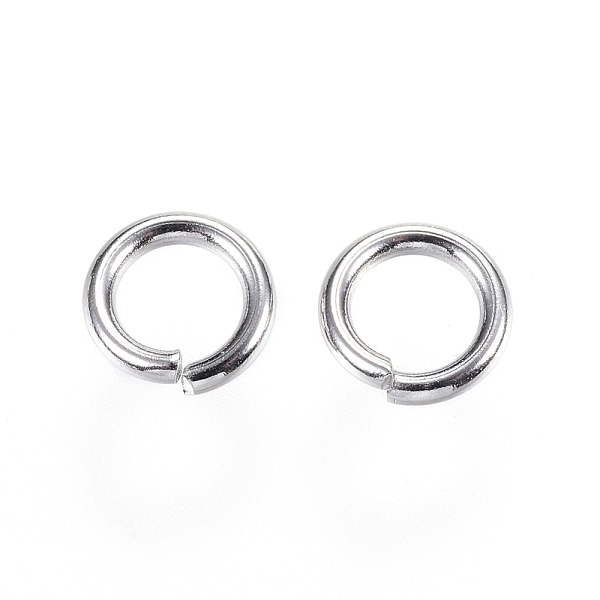

PandaHall 304 Stainless Steel Jump Rings, Open Jump Rings, Stainless Steel Color, 8x1.5mm, Inner Diameter: 5mm 304 Stainless Steel