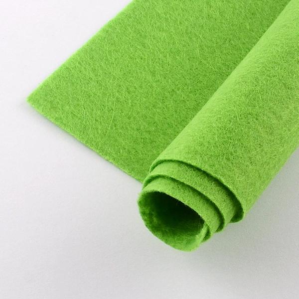 

PandaHall Non Woven Fabric Embroidery Needle Felt for DIY Crafts, Square, Lawn Green, 298~300x298~300x1mm, about 50pcs/bag Cloth Green