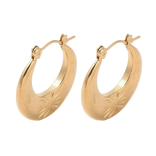 

PandaHall Crescent Moon 201 Stainless Steel Half Hoop Earrings for Women, with 304 Stainless Steel Pin, Golden, 24x3mm 201 Stainless Steel...