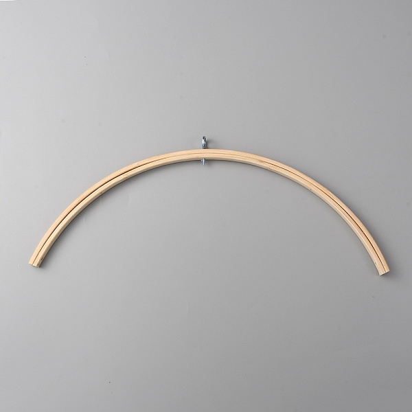 

PandaHall DIY Bamboo Wind Chime Holder, with Iron Finding, BurlyWood, 150x350x10mm, Hole: 3~8mm Iron Orange