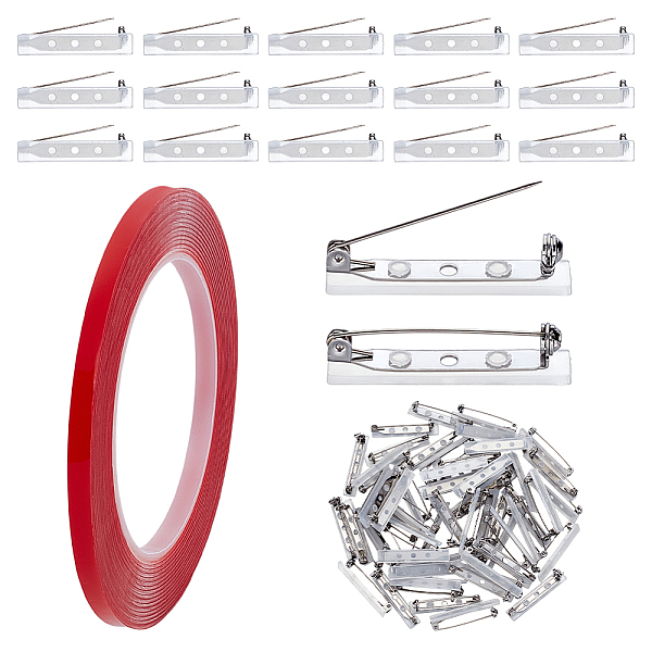 Rectangle Stainless Steel Brooches