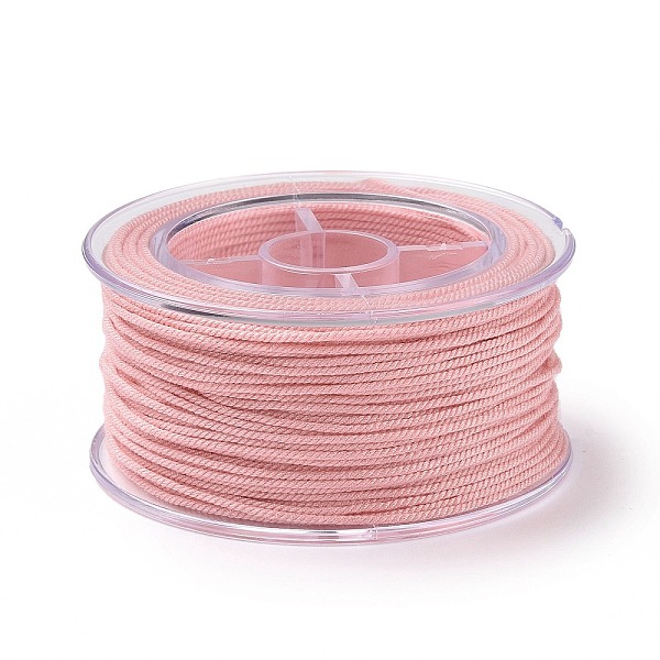 

PandaHall Macrame Cotton Cord, Braided Rope, with Plastic Reel, for Wall Hanging, Crafts, Gift Wrapping, Pink, 1mm, about 30.62 Yards...