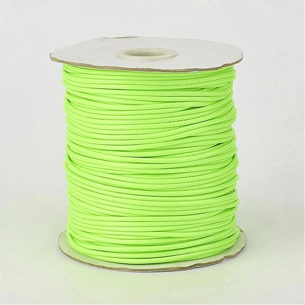 

PandaHall Eco-Friendly Korean Waxed Polyester Cord, Green Yellow, 1mm, about 169.51~174.98 Yards(155~160m)/Roll Waxed Polyester Cord Round...