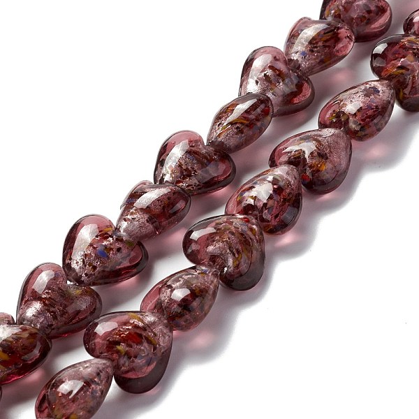 

PandaHall Handmade Lampwork Beads Strands, Heart, Coconut Brown, 15.5~16.5x15.5~16x8~9.5mm, Hole: 1.2mm, about 28pcs/strand, 15.35 inch...