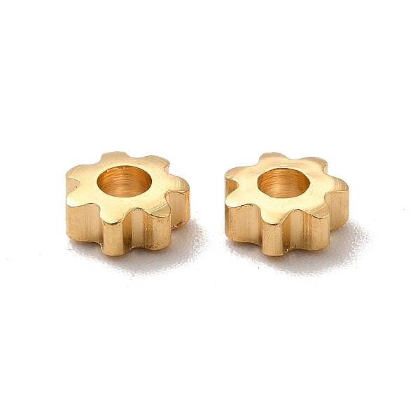 

PandaHall Brass Beads, Cadmium Free & Lead Free, Flower, Real 24K Gold Plated, 5x2mm, Hole: 2mm Brass Flower