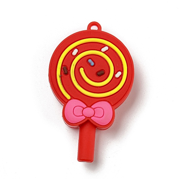 

PandaHall Candy Shape PVC Pendants, Red, 57x34.5x14.5mm, Hole: 4mm PVC Candy Red