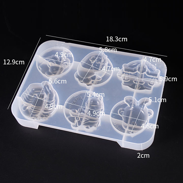 

PandaHall Silicone Molds, Resin Casting Molds, For UV Resin, Epoxy Resin Jewelry Making, Twelve Constellations, White, 18.3x12.9cm, Inner...