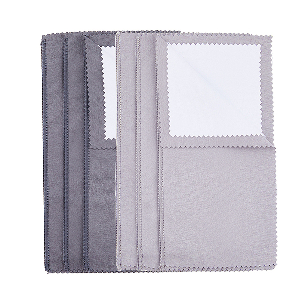 

PandaHall DICOSMETIC 8Pcs Sterling Silver Polishing Cloth 3.98" x 8" Jewelry Cleaning Cloth Multi-Layer Double-Sided Cleaning Cloth Tarnish..., Multicolor