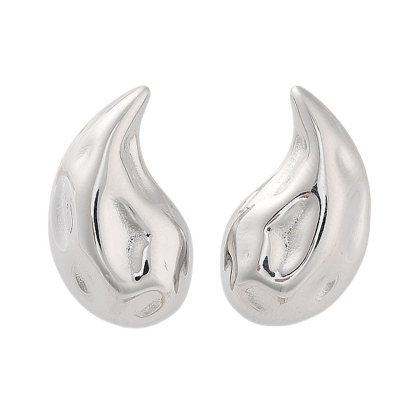 

PandaHall 304 Stainless Steel Stud Earrings, Teardrop, Stainless Steel Color, 21.5x13mm 304 Stainless Steel Teardrop