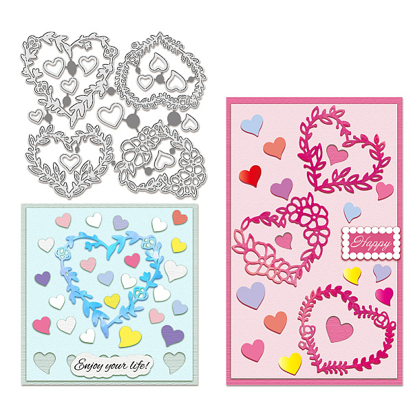 

PandaHall Carbon Steel Cutting Dies Stencils, for DIY Scrapbooking, Photo Album, Decorative Embossing Paper Card, Stainless Steel Color...