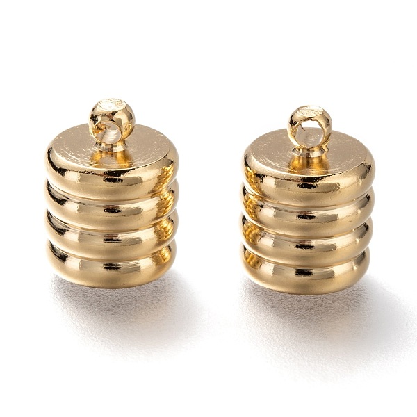 

PandaHall Brass Cord Ends, End Caps, Long-Lasting Plated, Column, Real 24K Gold Plated, 12.5x10mm, Hole: 1.8mm, Inner Diameter: 8.5mm Brass