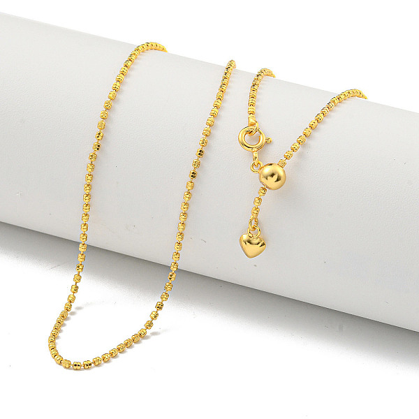 

PandaHall 925 Sterling Silver Necklaces, Real 18K Gold Plated, 19.88 inch(50.5cm) Sterling Silver