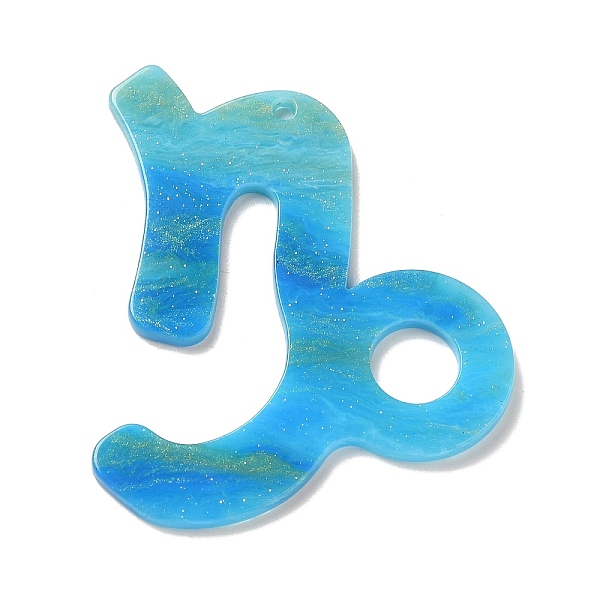 

PandaHall Acrylic Keychain Pendants, 12 Constellations, Capricorn, 55x47x2mm, Hole: 2mm Acrylic Capricorn