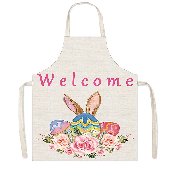 

PandaHall Easter Theme Polyester Sleeveless Apron, with Double Shoulder Belt, Pink, 560x450mm Polyester Pink