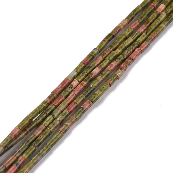 

PandaHall Natural Unakite Beads Strands, Undyed, Column, 3.8~4.3x2.4mm, Hole: 0.9mm, about 87pcs/strand, 14.88~15.12 inch(37.8~38.4cm)...
