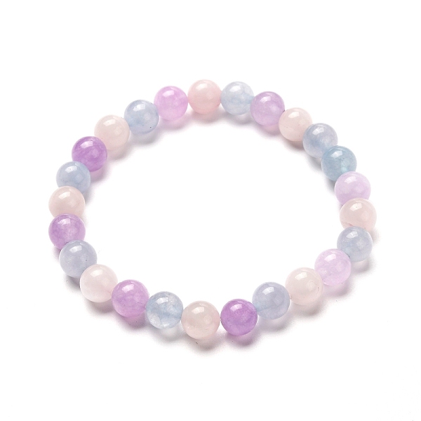 

PandaHall Stone Stretch Bracelet for Girl Women, Natural Aquamarine & Rose Quartz & Amethyst Beads Bracelet, 8mm, Inner Diameter: 2-3/8 inch...