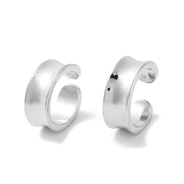 

PandaHall Rack Plating Brass Cuff Ring, Cadmium Free & Lead Free, Long-Lasting Plated, Platinum, 6x15mm Brass Others