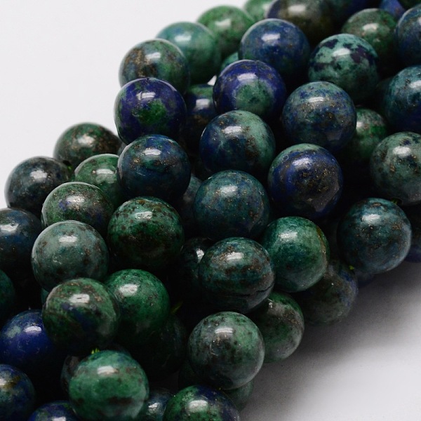 Natürliche Chrysokolla Und Lapislazuli Perlen