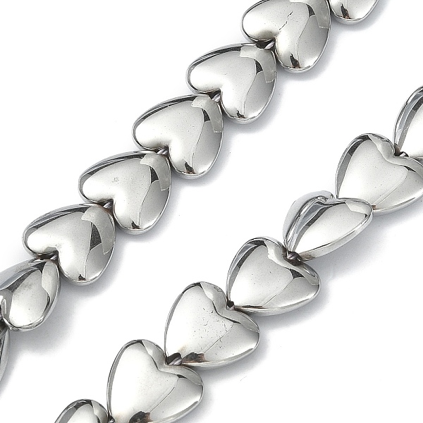 

PandaHall Electroplated Synthetic Non-magnetic Hematite Beads Strands, Long-Lasting Plated, Heart, Platinum Plated, 11~12x11~12x4~4.5mm...