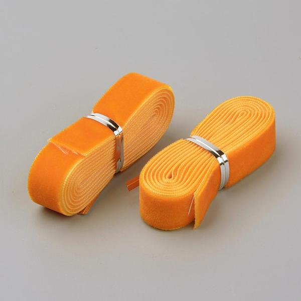 

PandaHall 5/8 inch Single Face Velvet Ribbon, Orange, 5/8 inch(16mm), about 1.094yards/bundle(1m/bundle) Velvet None Orange