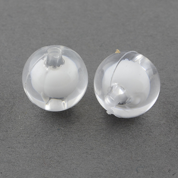 

PandaHall Transparent Acrylic Beads, Bead in Bead, Round, Clear, 8mm, Hole: 2mm, about 2050pcs/500g Acrylic Round Clear