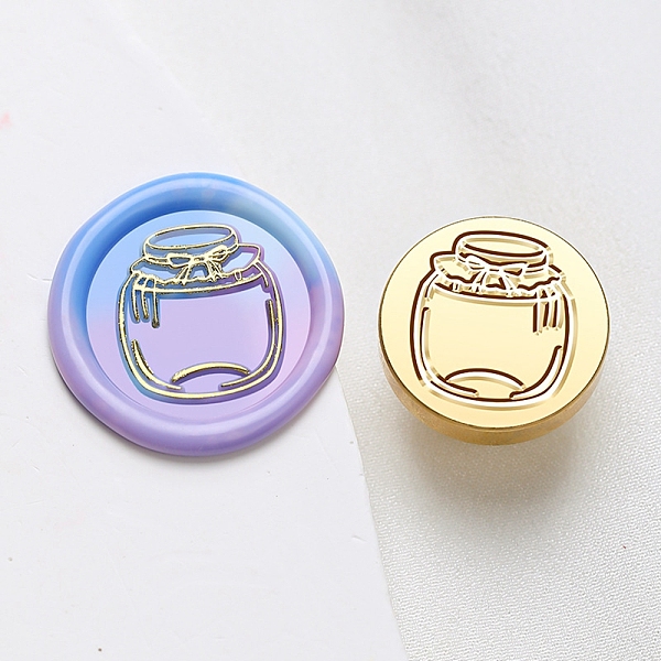 

PandaHall Wax Seal Brass Stamp Head, Bottle Pattern, for Wax Seal Stamp, Golden, 25x14.5mm, Hole: 7mm Brass Bottle