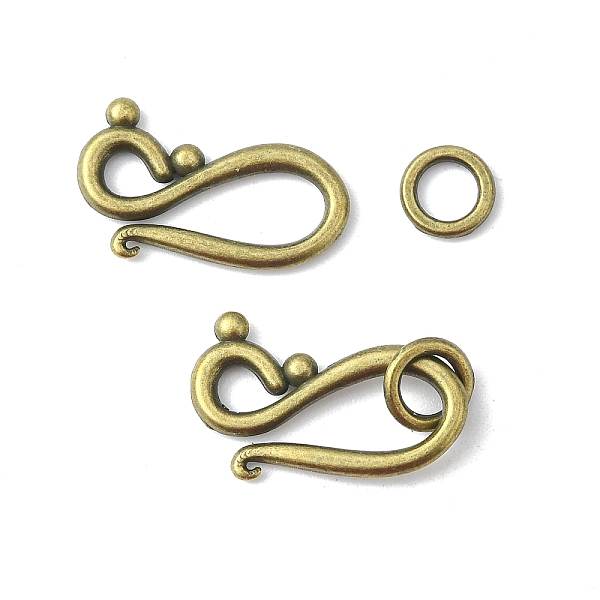 

PandaHall Tibetan Style Toggle Clasp, Zinc Alloy Toggle Clasp, Lead Free, Cadmium Free and Nickel Free, Antique Bronze, Hook: 12mm wide...
