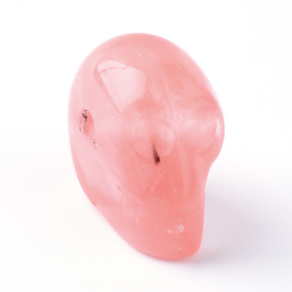

PandaHall Cherry Quartz Glass Beads, Skull, 15~17x19~22x9~13mm, Hole: 3~4mm Cherry Quartz Glass Skull