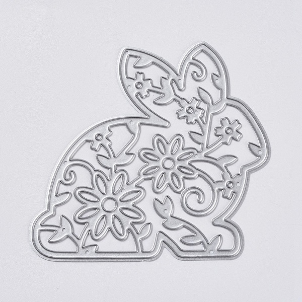 

PandaHall Bunny Carbon Steel Cutting Dies Stencils, for DIY Scrapbooking/Photo Album, Decorative Embossing Paper Card, Filigree Rabbit with...