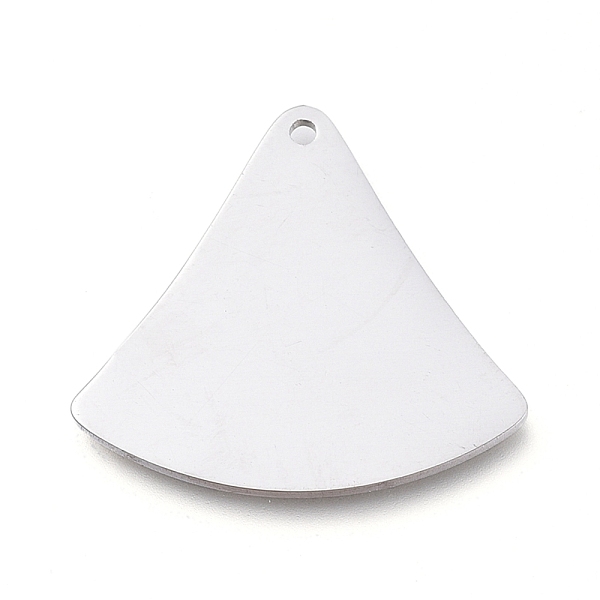 

PandaHall 304 Stainless Steel Pendants, Manual Polishing, Stamping Blank Tag, Laser Cut, Fan, Stainless Steel Color, 20x21.5x0.8mm, Hole...